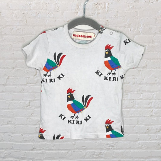 Nadadelazos 'Ki Ki Ri Ki' Rooster T-Shirt (12-18)