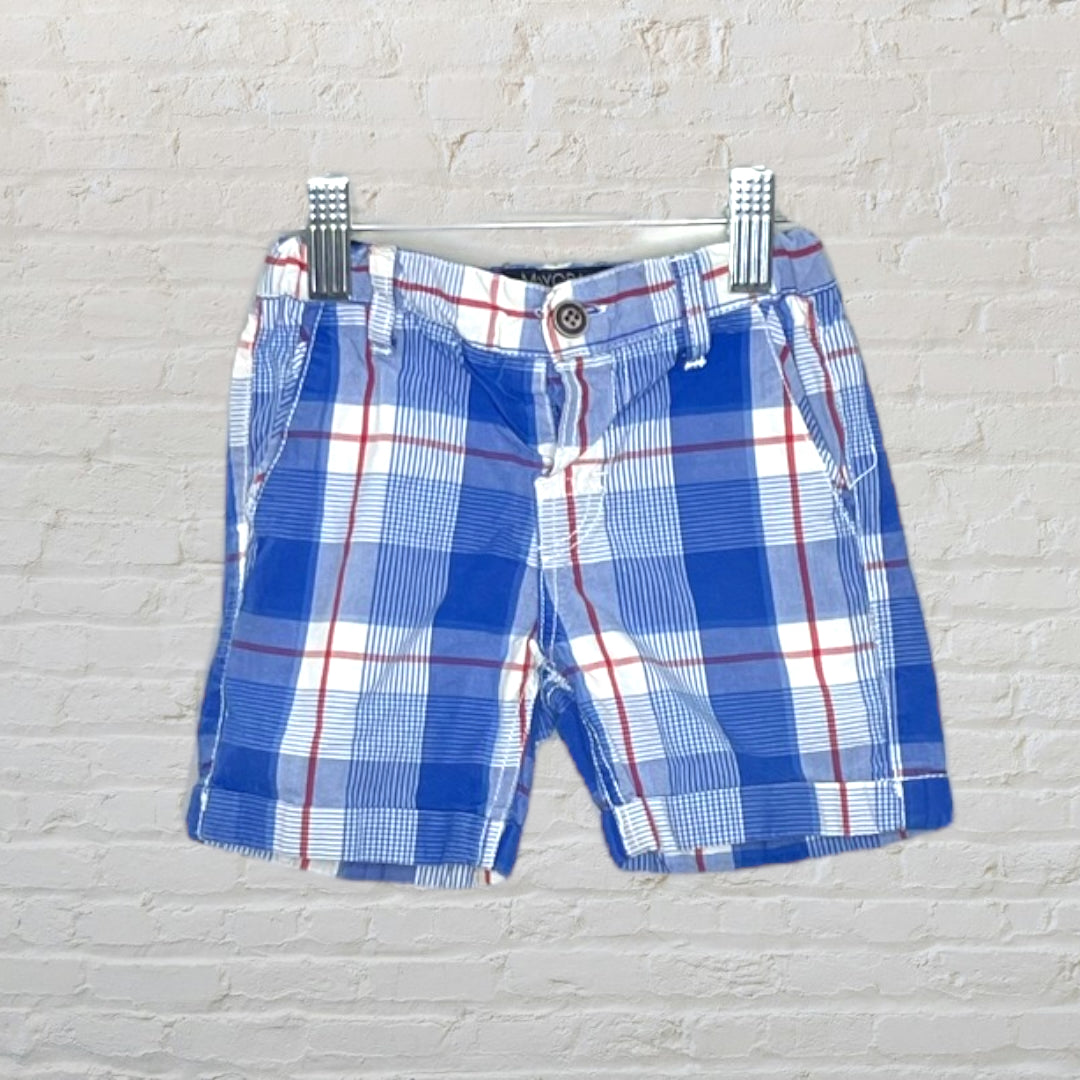 Mayoral Plaid Shorts (2T)