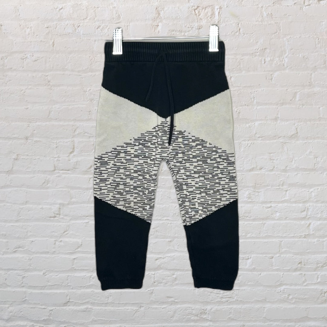 Tinycottons Knit Grayscale Joggers (3T)