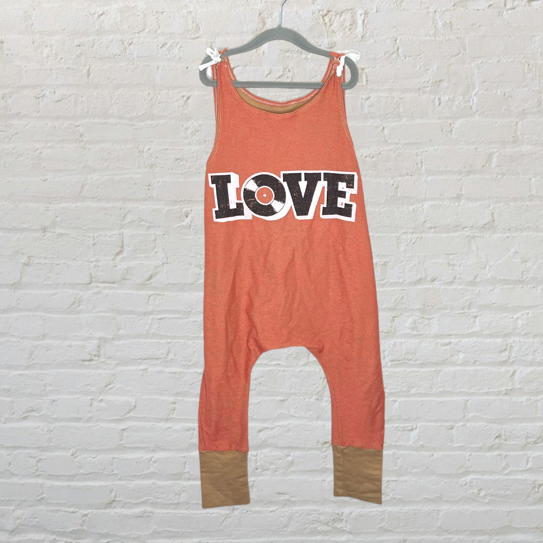 Tiny Whales x Duchess + Lion 'LOVE' Harem Romper (4-5)