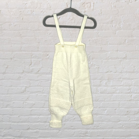 Handmade Vintage Knit Overalls (12M)