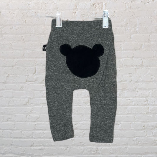 Huxbaby Marled Bear Patch Harem Pants (3-6)