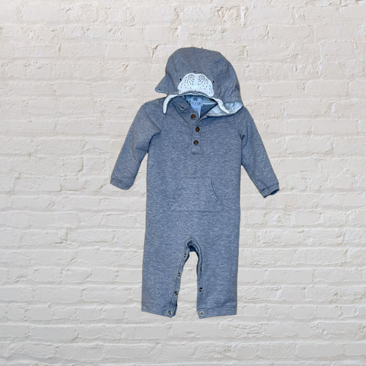 Dylan & Abby Walrus Hood Romper (6-9)*