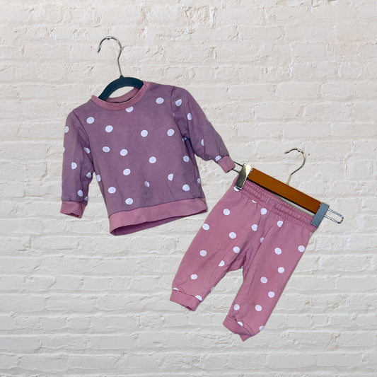 H&M Two-Tone Polka Dot Set (6-9)