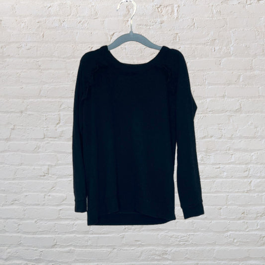 Chaser Basic Ruffle Sweater (6)