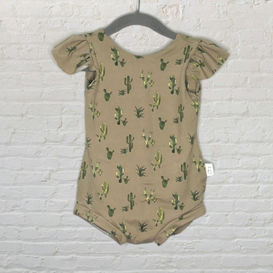 Spot The Elephant Cactus Ruffle Bodysuit (2T)