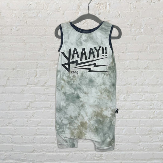 Rags 'Yaaay' Marbled Romper (2T)