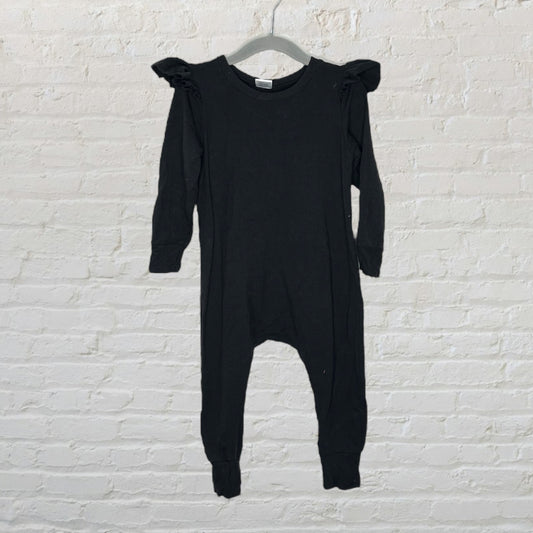 Posh & Cozy Bamboo Ruffle Romper (18-24)