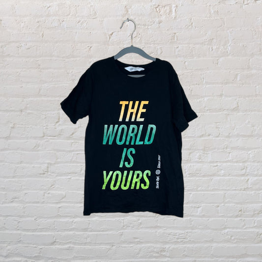 H&M 'The World Is Yours' T-Shirt - 8-10