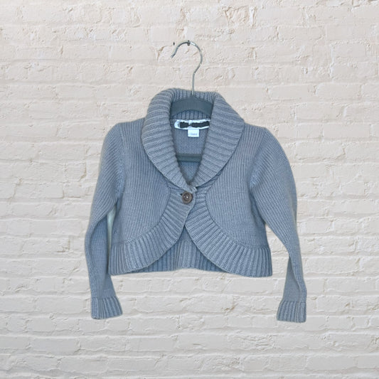 Wool Blend Knit Cropped Cardigan - 3T