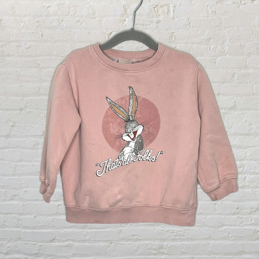 Zara X Looney Tunes 'That's All Folks' Bugs Bunny Sweater (3T)