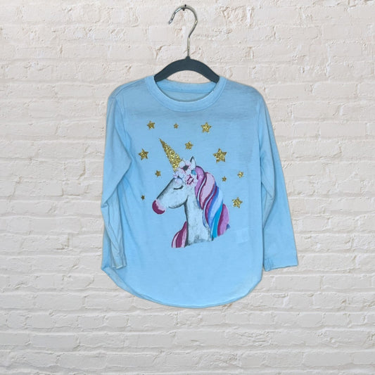 Chaser Glitter Unicorn Long-Sleeve - 3T