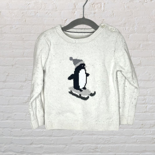 Jacadi Sledding Penguin Sweater (24M)