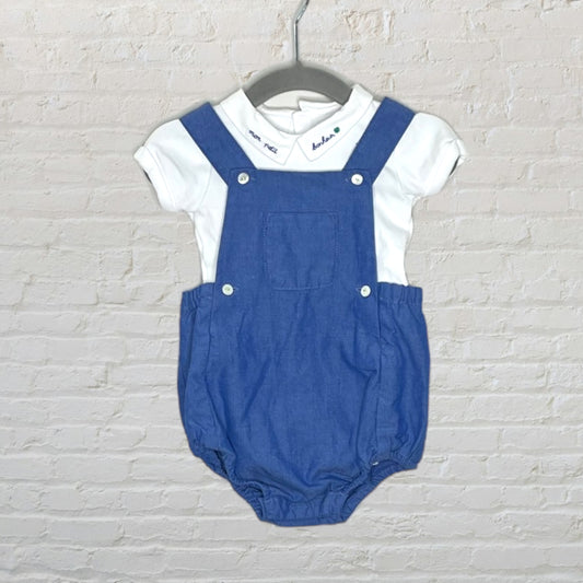 Jacadi 'Mon Petit Bonheur' Romper Set (12M)