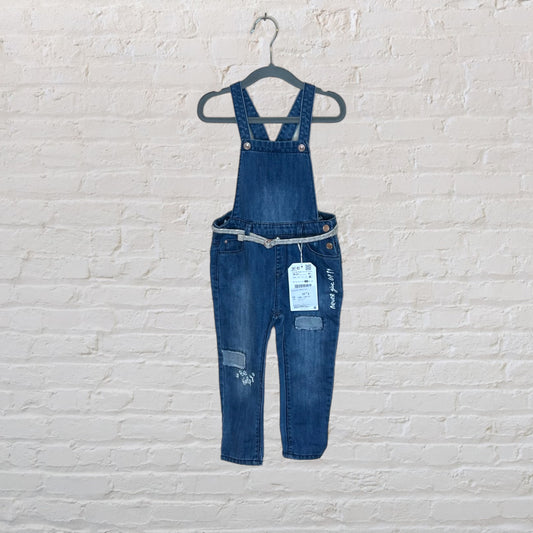 Zara Belted Patch Overalls - 18-24