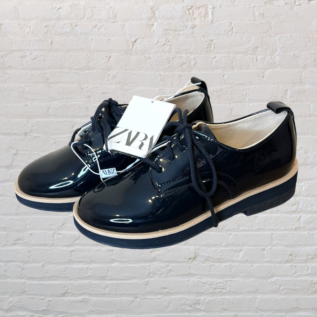 Zara Patent Leather Oxford Shoes (Footwear 1Y)