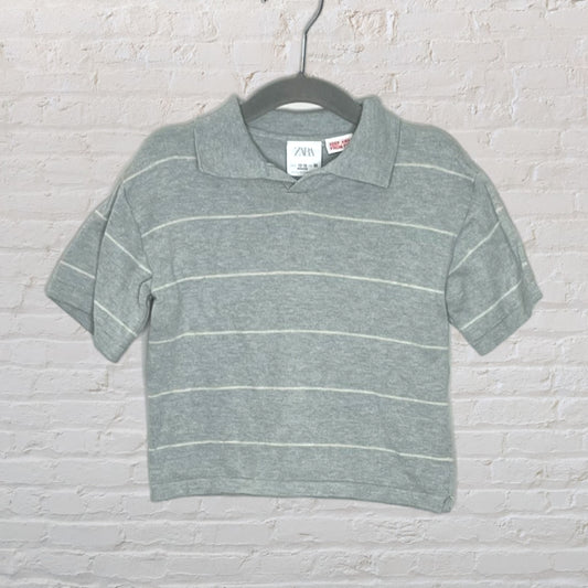 Zara Striped Soft Knit Shirt (12-18)