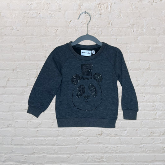 Mini Rodini Embellished Panda Sweater - 12-18