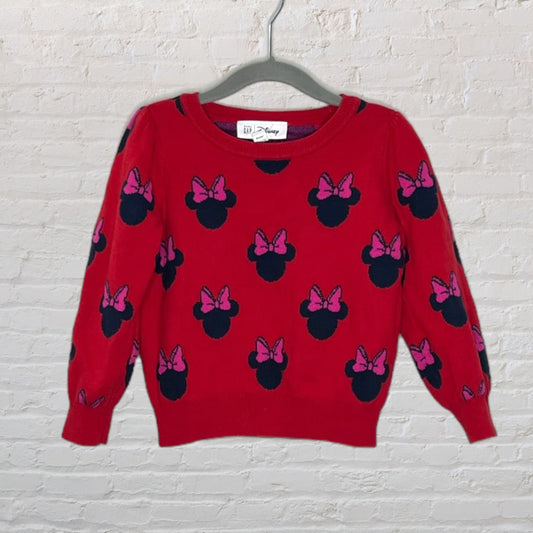 Gap X Disney Knit Minnie Print Sweater (4T)