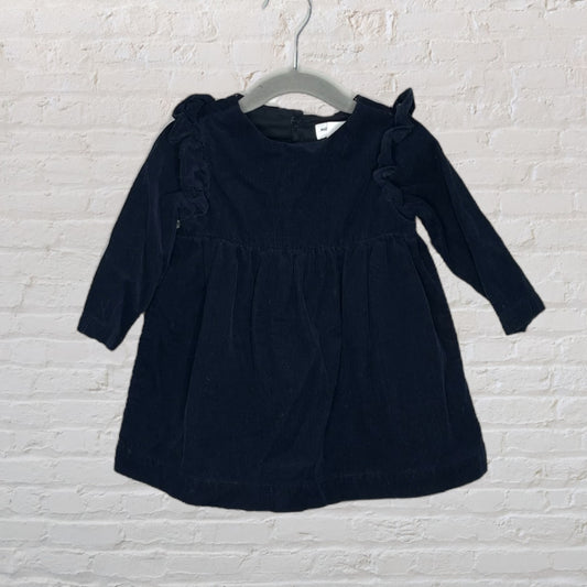 Miles The Label Corduroy Ruffle Dress (12M)