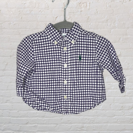 Ralph Lauren Gingham Button-Down Shirt (3M)