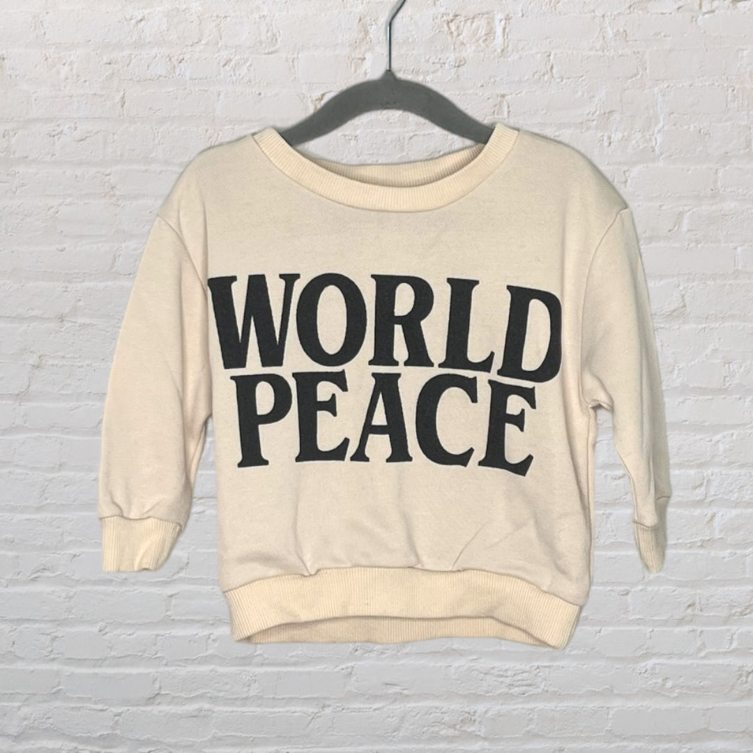 Small Shop 'World Peace' Sweater (12-18)