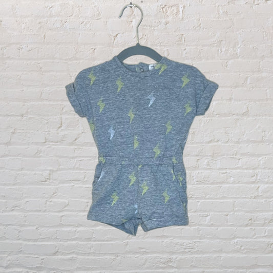 Miles The Label Lightning Bolt Shortie Romper - 6M