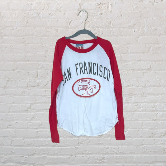 San Francisco Forty Niners Raglan Long-Sleeve - 6-7