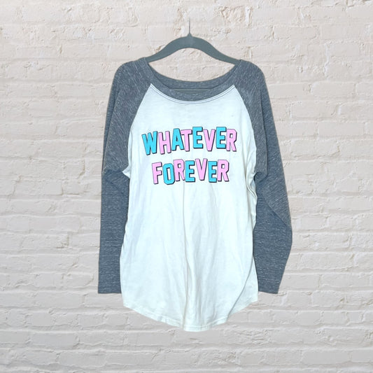 Tiny Whales 'Whatever Forever' Raglan Long-Sleeve (6)