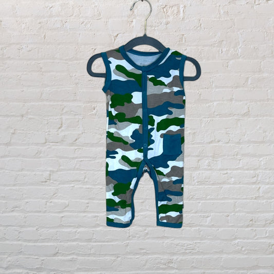 Kyte Baby Bamboo Camo Snap Romper - 0-3