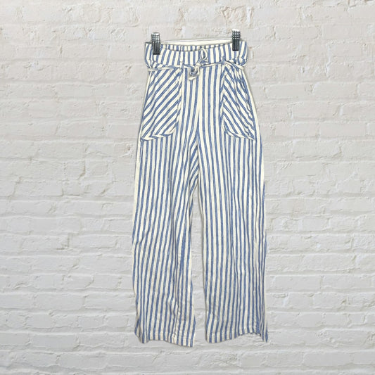 Zara Striped Wide-Leg Pants (8)