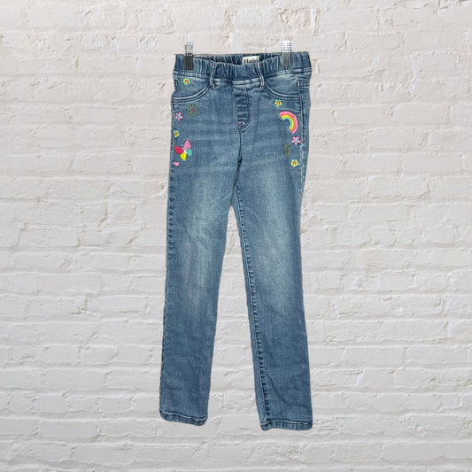 Hatley Embroidered Elastic Waist Jeans (7)