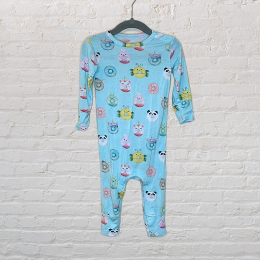 Posh Peanut Bamboo Donut Romper (12-18)