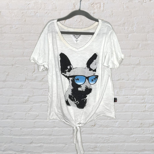 T2 Love Sunglasses Doggy Light T-Shirt (8)