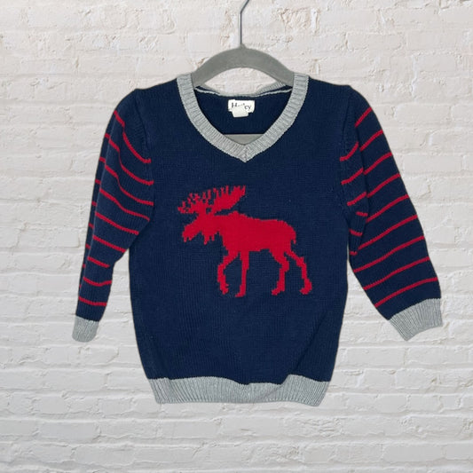 Hatley Knit Moose Sweater (18-24)