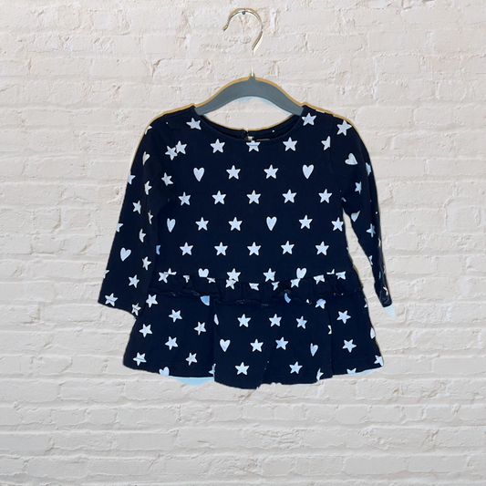 Gap Stars & Hearts Peplum Long-Sleeve (12-18)