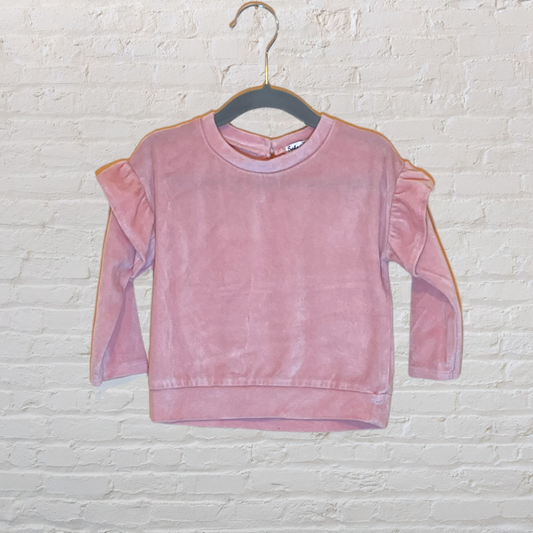 Splendid Velour Ruffle Sweater (12-18)