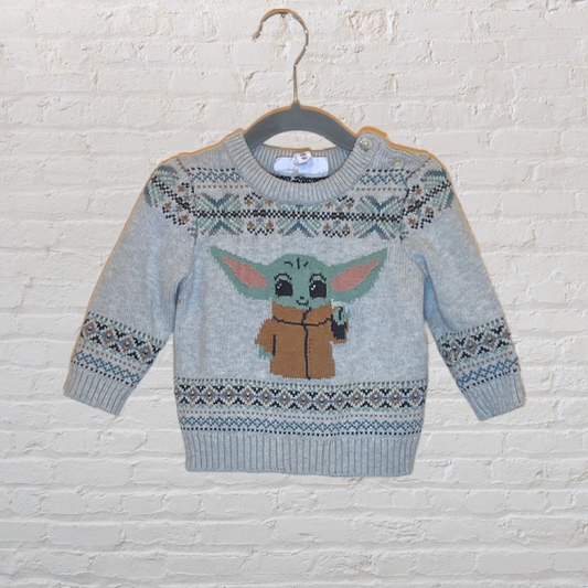 Gap x Star Wars Knit Baby Yoda Sweater (12-18)