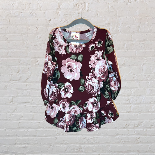 Jenna & Jessie Floral Peplum Long-Sleeve (6)