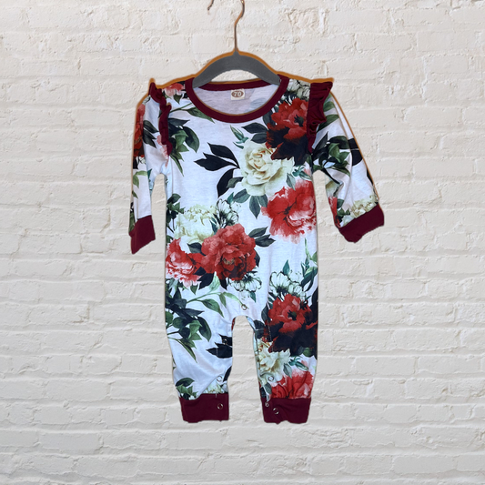 Private Label Stretchy Floral Romper (9M)