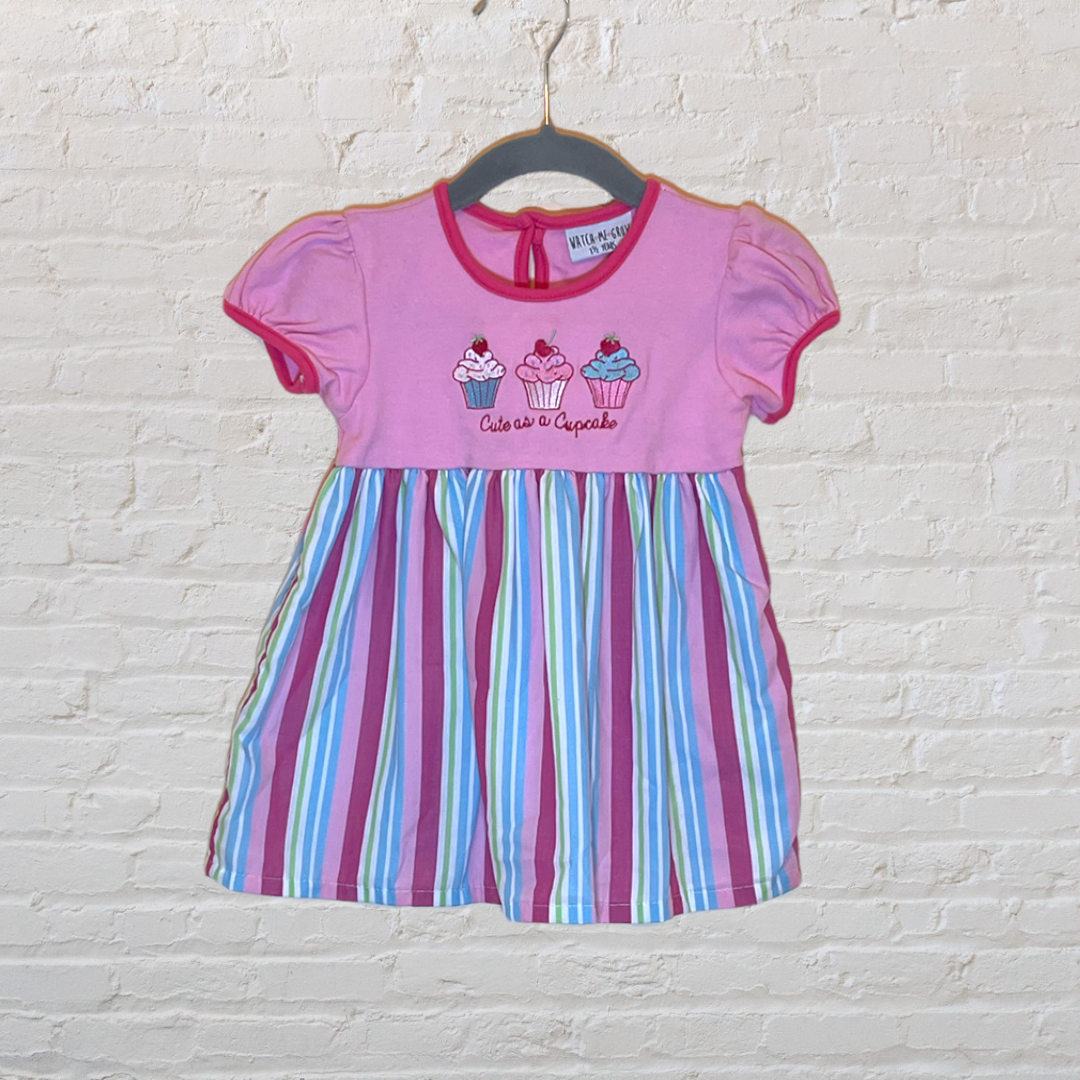 Watch Me Grow "Cute As A Cupcake" Embroidered Dress (18M)