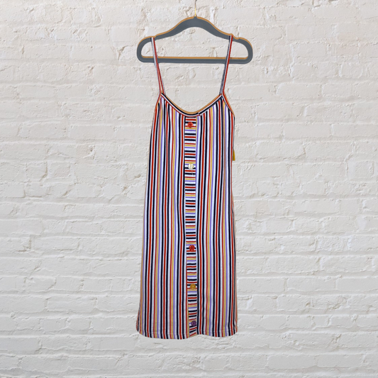 Unknown Brand Striped Ribbed Dress (6-7)