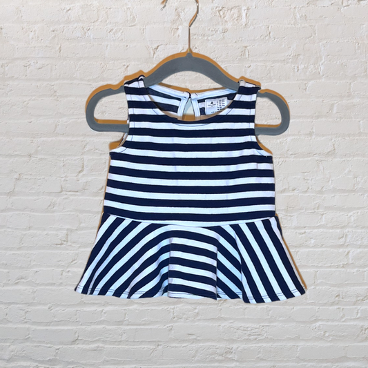 Gap Striped Peplum Tank (18-24)