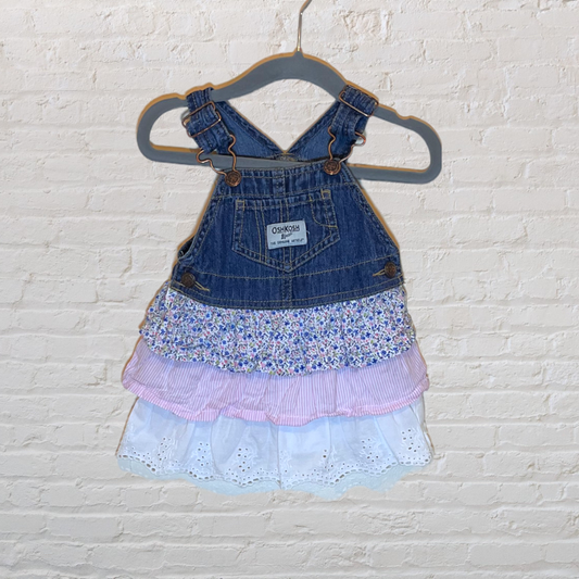 OshKosh Denim Dress With Layered Skirt (6M)