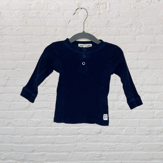 Appaman Navy Waffle Long-Sleeve (3-6)